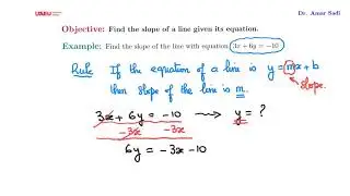 Unit4 Finding the slope of line from its equation