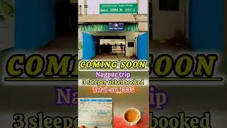 Railway Station Vlog 🚉 | Nagpur Trip Ticket Booked 🎟️ #shorts #shortsfeed #railway #nagpur