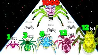 SPIDER EVOLUTION 3D RUNNER (Level Up Insect Evolution) - Insect Evolution 3D Run Spider Gameplay