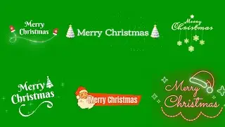Christmas Wishes Text Animation Pack | Merry Christmas Text Green Screen Video @satishdesigngraphy