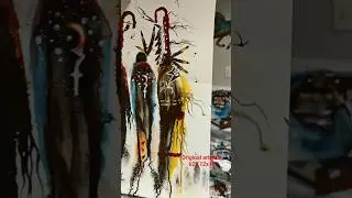 acrylics and ink on paper 12x18 original #gowithnatives #indigenous #nativeamericanart #nativea #art
