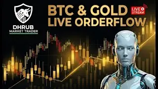 Bitcoin & Gold | Orderflow, Footprint,t chart Live Streaming | Dhrub Market Trader