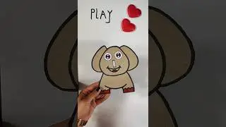 Making a game elephant😍🐘#shorts #youtubeshorts #creative #craft #elephant #education #handmade #diy