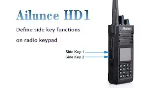 Define Ailunce HD1 Side Key Functions on the radio keypad(No Need to use PC)