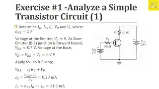 Bipolar Junction Transistors BJT Theory and Exercise | Q Point in Cutoff & Saturation - Edu life lk