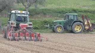 CORN SEEDING | FENDT FARMER 309C + KUHN PNEUMASEM 2 | DI BATTISTA