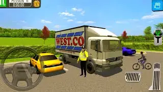 Delivery Truck Driver Simulator Game Android Gameplay #3 - Frozen Transport Truck Driving Simulator