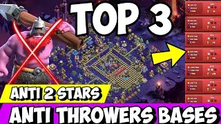 🔥 TOP 3 TH18 Anti-Throwers Bases 2026 | UNBREAKABLE Defense | Anti 3 Star Legend & War