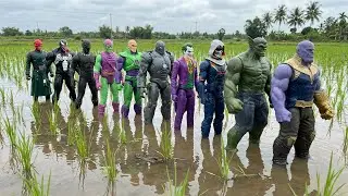 AVENGERS SUPERHERO MISSION, MARVEL SPIDER-MAN, HULK, CAPTAIN AMERICA, THOR, IRON MAN, VENOM, THANOS