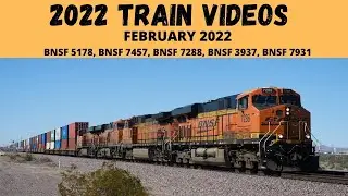 Railfanning BNSF Trains February 18, 2022