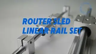 Router Sled Rail Set  Slab Flattening Router Surfacing Facing Jig Router Sled Linear Rail Blocks