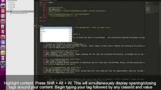 How to Wrap HTML Content In Sublime With Opening and Closing Tags