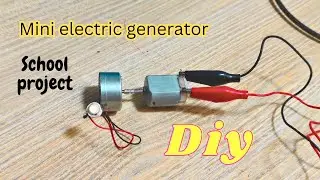 how to make mini electric generator at home diy project