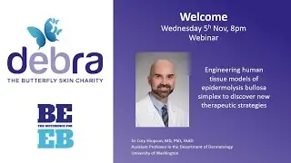 DEBRA UK Research and Health webinar with Dr Cory Simpson