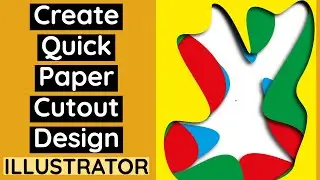 ILLUSTRATOR HOW TO - Create Paper Cutout Design Effect