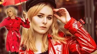 Романтичный, стильный, привлекательный плащ-дождевик (модная книга) @fashiontv