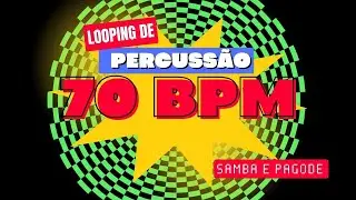 Loop de percuss&atilde;o samba e pagode 70 bpm