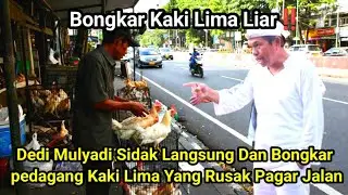 Mantap tak ada Ampun‼️KDM Sidak dadakan Bongkar dan Tindak tegas Pedagang Kaki lima di trotoar 
