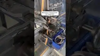 Weaving a &ldquo;honeycomb&rdquo; for capacitors #capacitor #factory #electronics #fyp #manufacturer #oem #odm