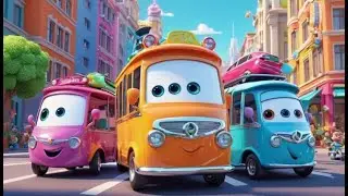 Wheels Go Round in the City | Energetic Kids Song | Fun Urban Adventure Rhyme