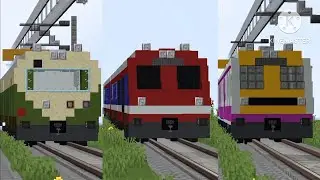 Beautiful MEMU DEMU & MMTS Local Trains | Indian railways | Minecraft 