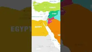 Map of Middle East countries, West Asia Countries