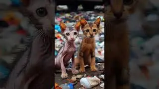 Poor orphan cat #2 #cat #cuteanimals #catlover #aiart #kitten #cutepets #cute #cuteanimal #cutecat