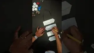 Writing card board || made by shippu || #wallhanging #craft #art #youtubeshorts #diy #creative #love