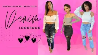 Denim Lookbook 2022 || Slim, Curvy, Plus Size Friendly Jeans ft Kimmylovesit Boutique