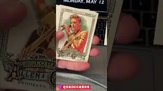 Me Ripping a 2025 Topps Allen & Ginter Fat Pack To My Law & Order Scene