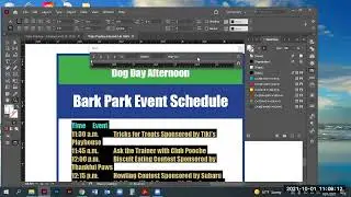 InDesign Tabs Practice 3: Event Schedule
