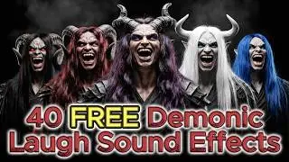 40 FREE EVIL LAUGH Sound Effects Compilation 😈 | Villains, Demons, Witches & Creepy Laughs