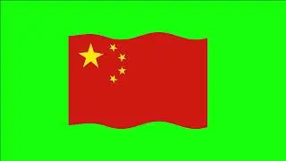 China Flag | Green Screen | Elements | Free Download