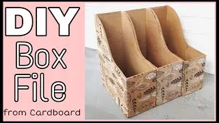 DIY | Multipurpose Rack l Magazine Holder l Box File l BOOK ORGANIZER - Cardboard Box