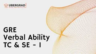 Live GRE Class  - Verbal Ability - TC & SE 1 | Ubergrad.com  (16th October 2023)