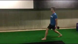 How to do Walking Lunges with Knee Drive at the Gym