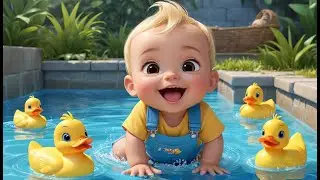 🦆 Baby Duck Splash and Learn 💦🎶 | Fun Water Song for Toddlers