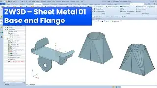 ZW3D - Sheet Metal 01 - Base and Flange