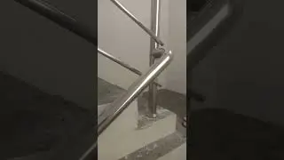 Long Wall Mount Joint with SS Railing for Staircase | Perfect Finish Design