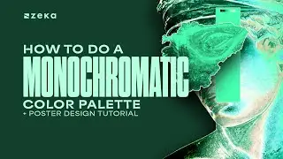 How To Do A Monochromatic Color Palette + Poster Design Tutorial