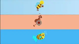 Ai+Ae | Bee+Fish+Ant Character | C | Animation - 12 Principles of Animation -  @NhatMAnim