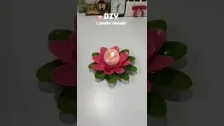 DIY Lotus Candle Holder 🪷l Aesthetic Room Decor Idea