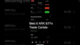 6 ARk ETFs Daily recurring investments | My Robinhood Portfolio | Trade Cartels | ARK Funds