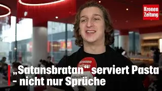 Kinder-Weihnachtsessen: „Satansbratan“ serviert Pasta – nicht nur Sprüche | krone.tv NEWS