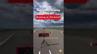 BMW M8 at 224km/h