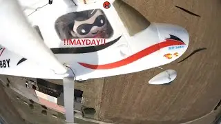 Cessna 162 flight with Engine Problems (Runcam Thumb)