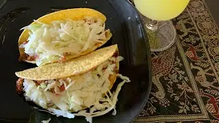 Vegetarian hard tacos, light and delicious easy meal 😍👌👍