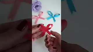 How to Make an Easy Paper Bow 🎀 #shorts #trending #viral #diy