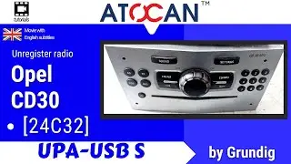 Opel CD30 [24C32] by Grundig - Unregister radio by UPA USB-S