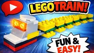 How I made unofficial Lego roller rail with random bricks|  Satisfying DIY video 